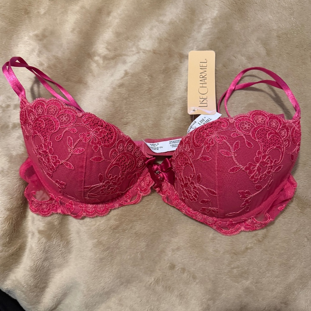 Lise Charmel Lise In Love Contour Bra (ACA8145) in Exotic Fuschia 36B NWT
